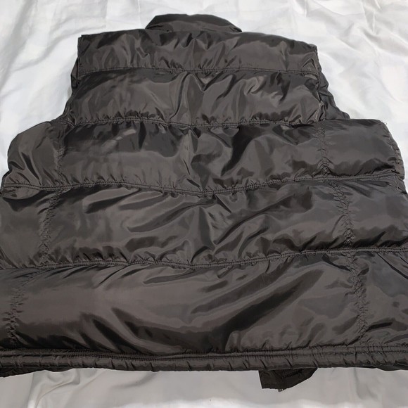 Southpole Mens XL thick Puffer Vest Dark Brown Zipper  With Front Pockets, Logo - Picture 7 of 9